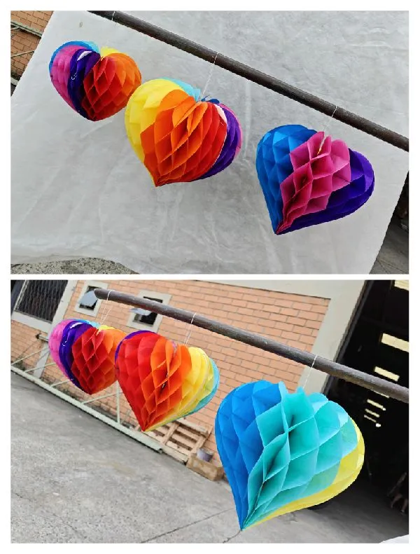 [71918] KIT ORIGAMI CORAÇÃO MULTICOLOR 3PÇS (PCT)