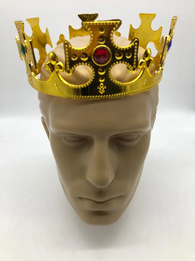 [50195] COROA REI REGULÁVEL DOURADA