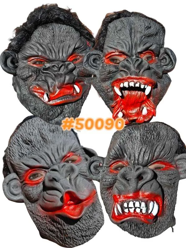 [50090] MASCARA GORILA DE PVC FLEXÍVEL