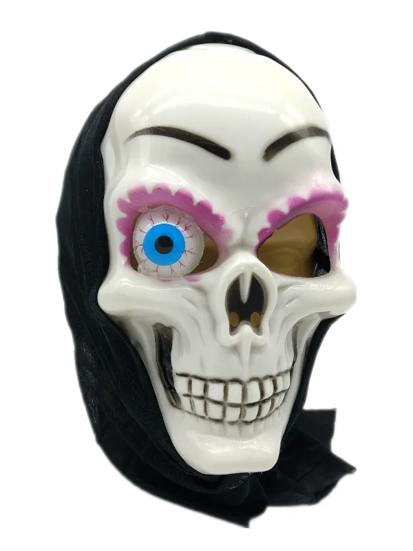 [72386] MASCARA HALLOWEEN CAVEIRA CAOLHO C/CAPUZ