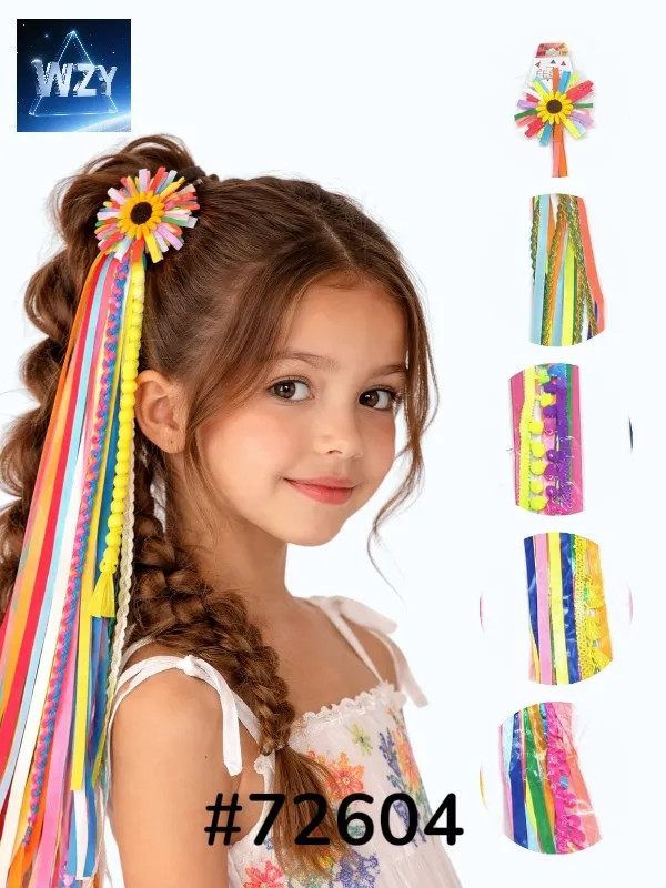 [72604] ENF. JUNINO PARA CABELO COM RABICÓ E POMPOM (UN)