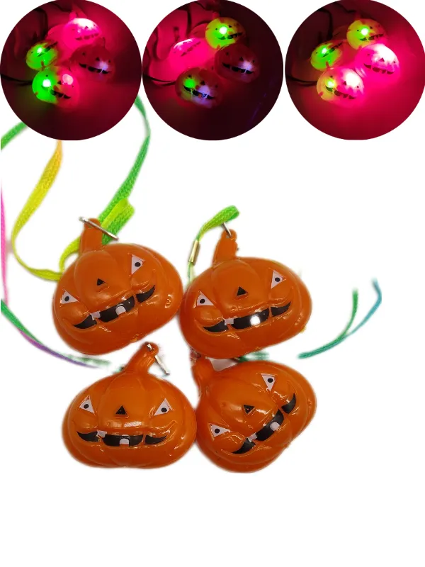 [72819ABOBORA] COLAR PISCA HALLOWEEN DE ABOBORA