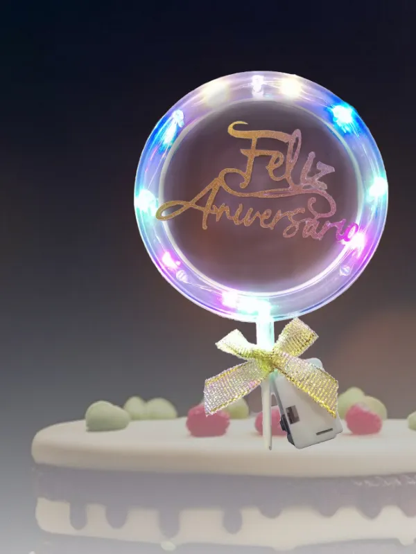 [73008] ENFEITE LUMINNOSO PARA ANIVERSÁRIO