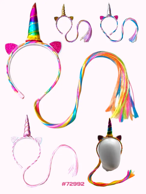 [72992] TIARA UNICÓRNIO COM TRANÇA
