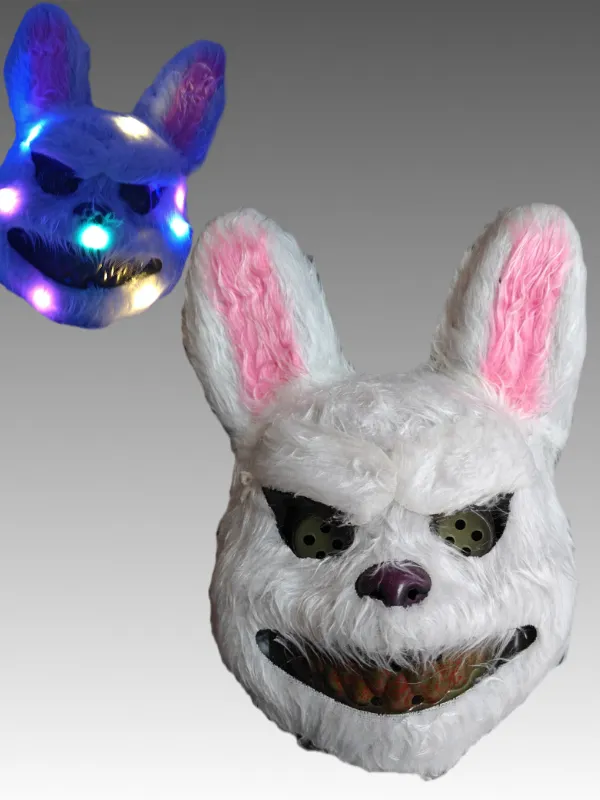 [73559] MÁSCARA PELUCIADA COM LED COELHO