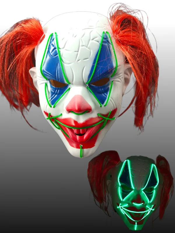 [73569] MÁSCARA DE PALHAÇO COM TRANÇA