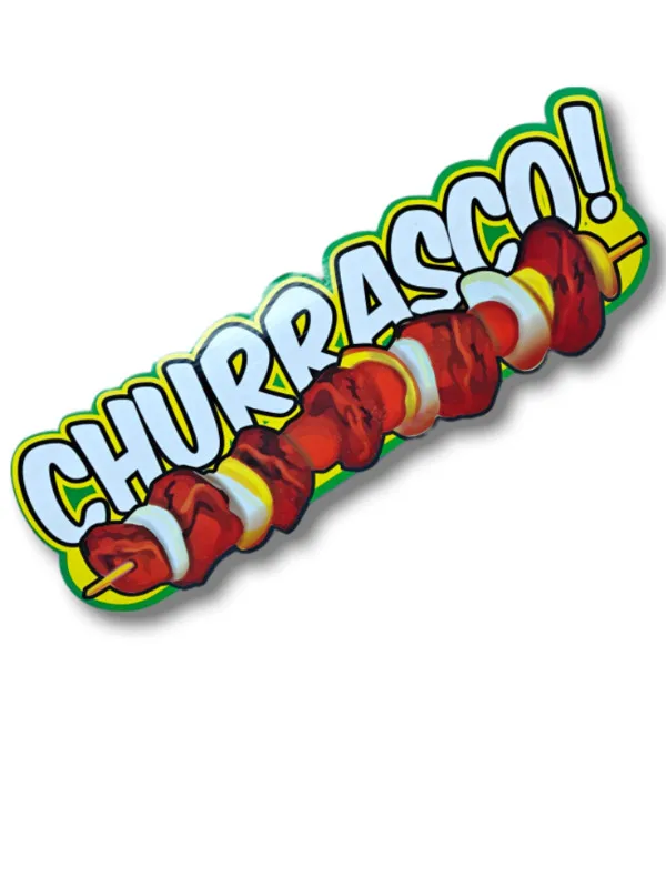 [73616] ENFEITE DE FESTA JUNINA PLACA PAPEL CHURRASCO