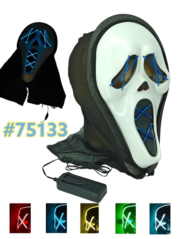 [75133] MÁSCARA DE HALLOWEEN COM LED 75133