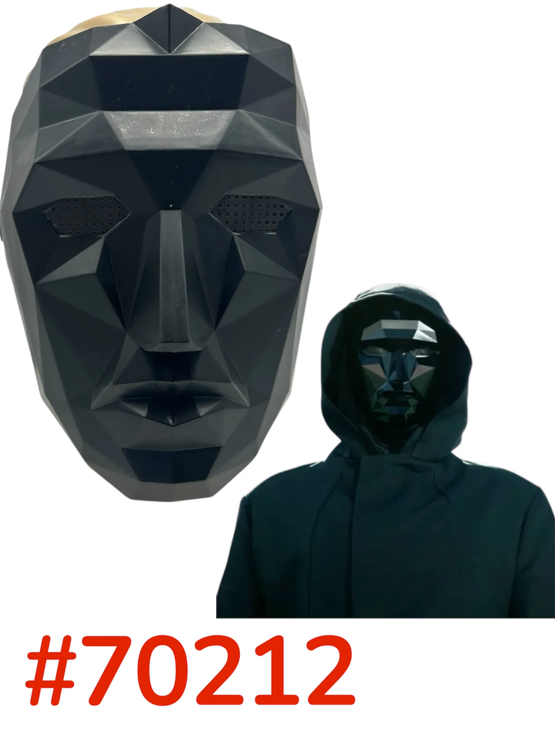 [70212] MASCARA GEOMÉTRICA PRETA