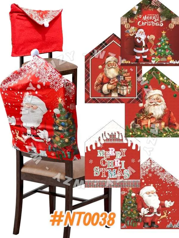 [NT0038] CAPA PARA CADEIRA NATALINA