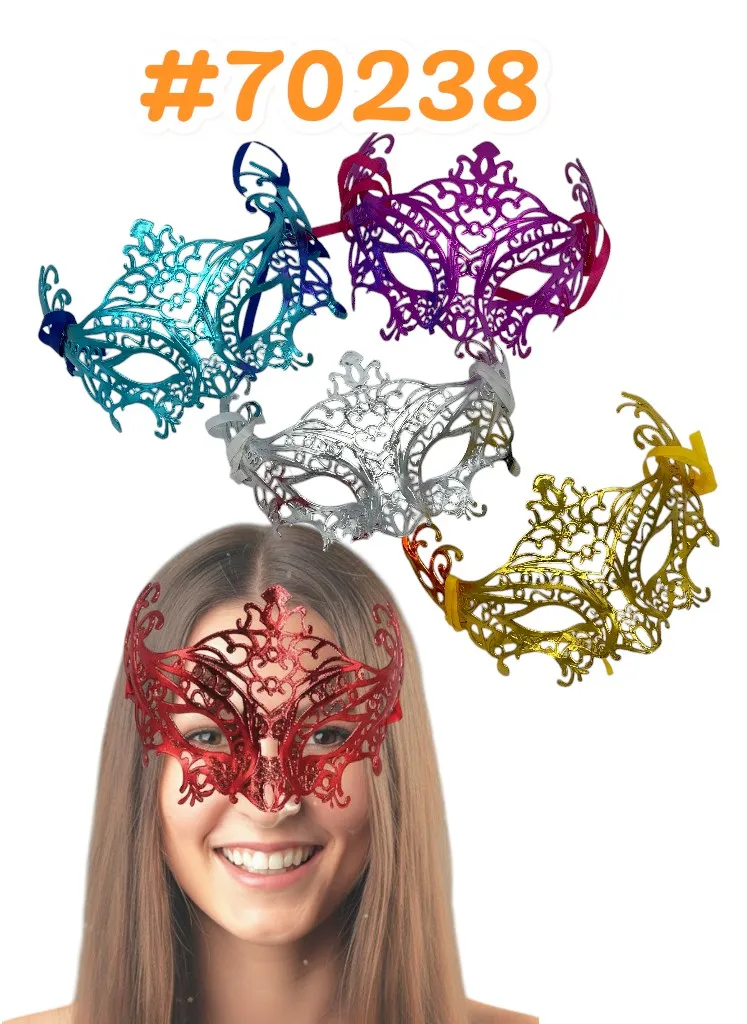 [70238] MASCARA CARNAVAL METALIZADA