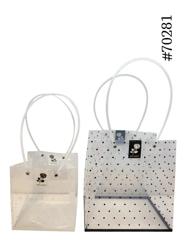 [70281] SACOLA P/ BUQUÊS DE FLORES - BOLINHAS