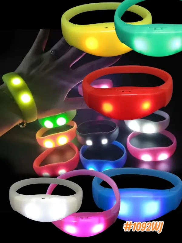 [1092WJ] PULSEIRA DE LED PISCA CONFORME BATIDA DA MUSICA