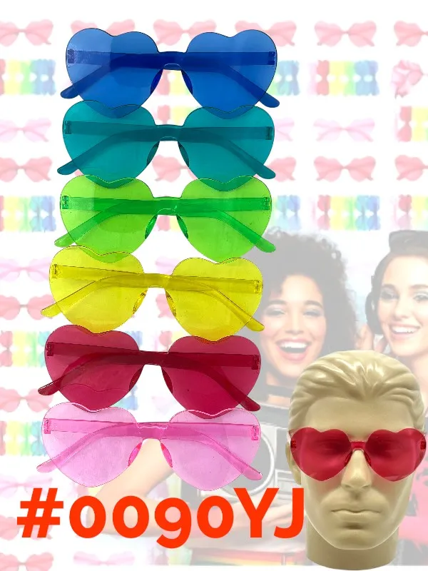 [0090YJ] ÓCULOS DE SOL/FESTA - CORAÇÃO