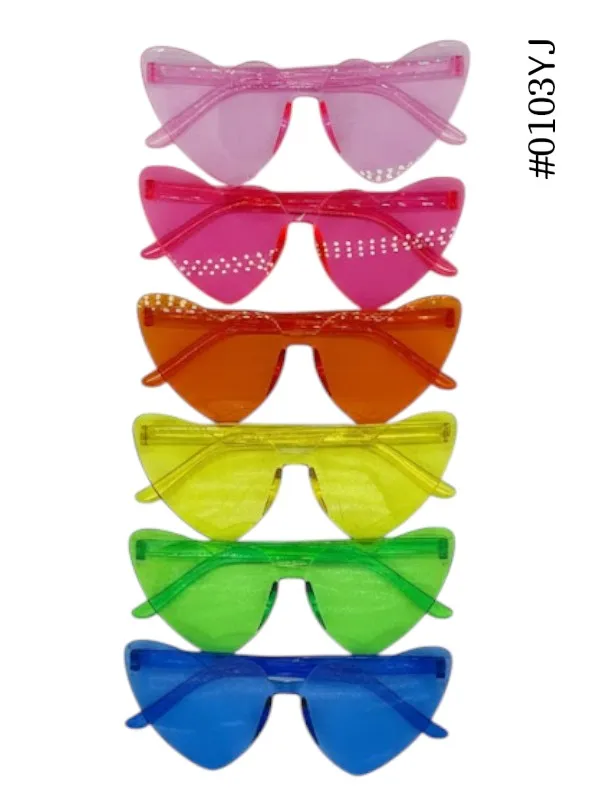 [0103YJ] ÓCULOS DE SOL/FESTA - CORAÇÃO