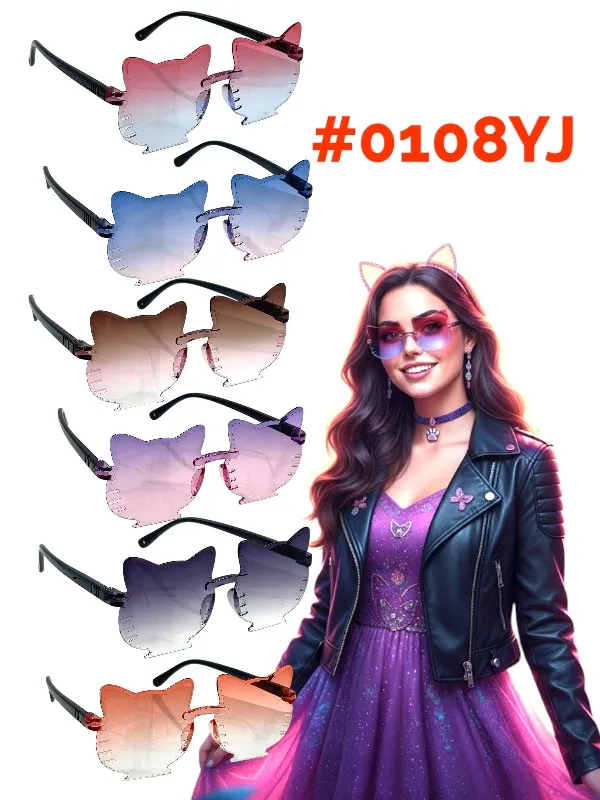 [0108YJ] ÓCULOS DE SOL DE MODA - FELINO