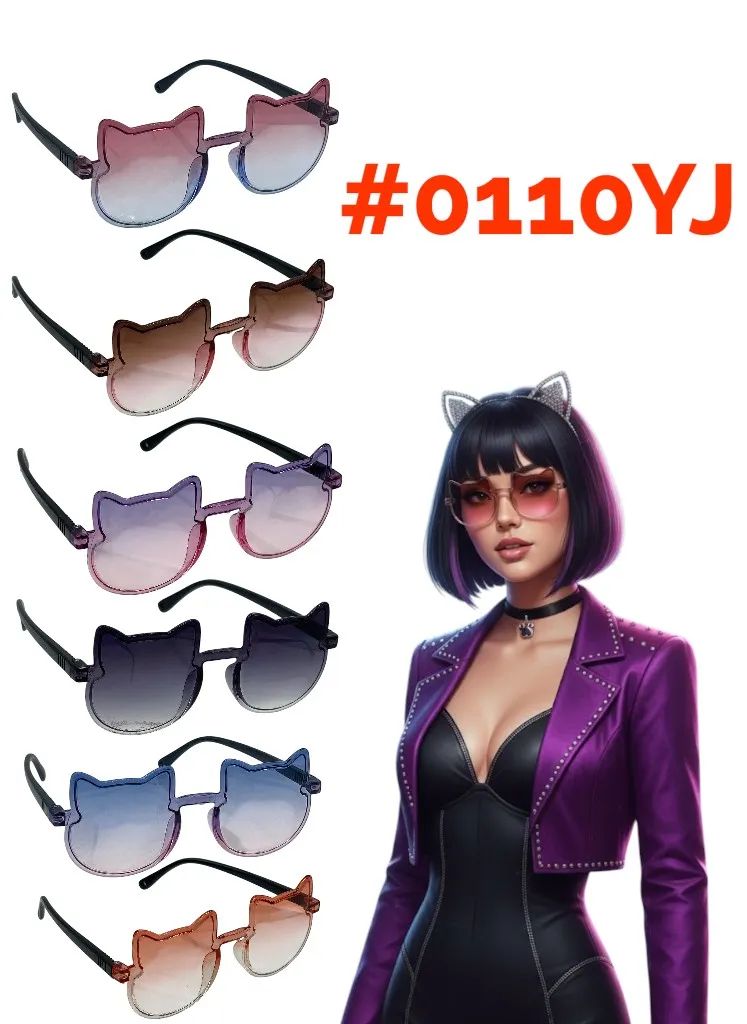 [0110YJ] ÓCULOS DE SOL DE MODA - FELINO