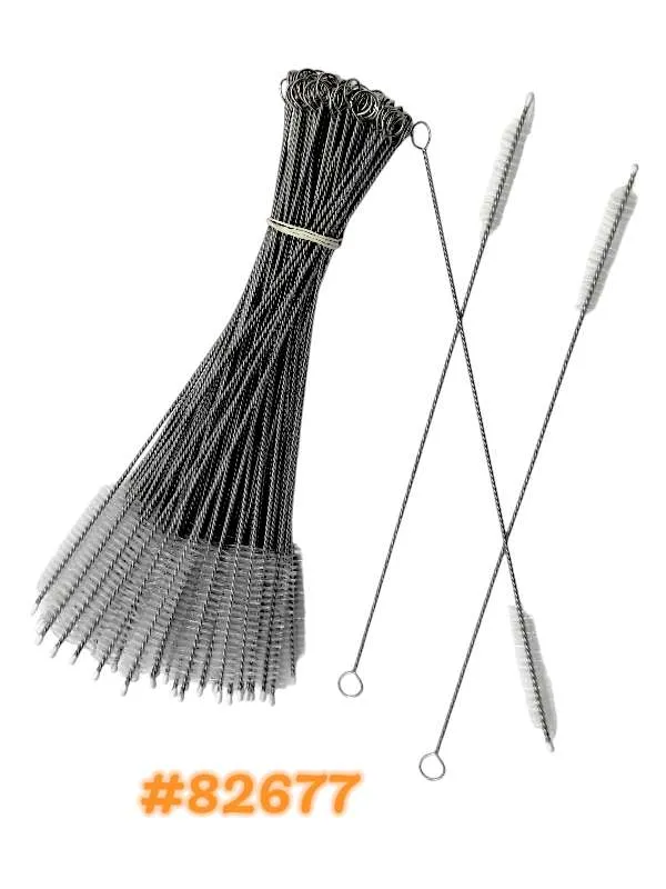 [82677] ESCOVA LIMPADOR DE CANUDO CABO INOX